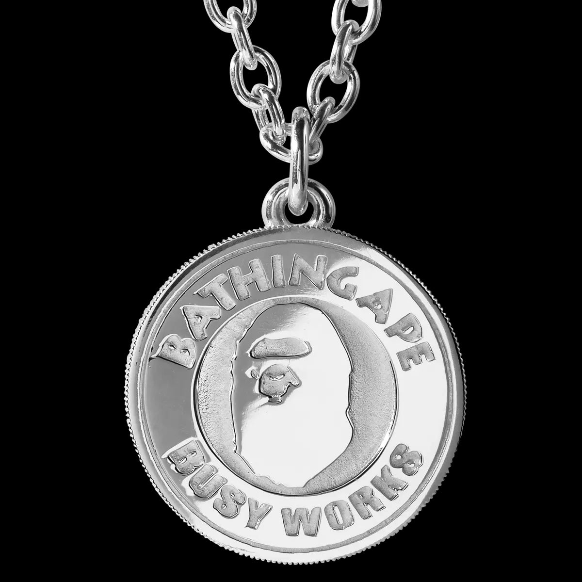 A shops bathing ape necklace