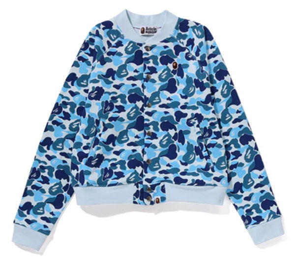 A BATHING APE Ladies' ABC CAMO SWEAT VARSITY JACKET – happyjagabee