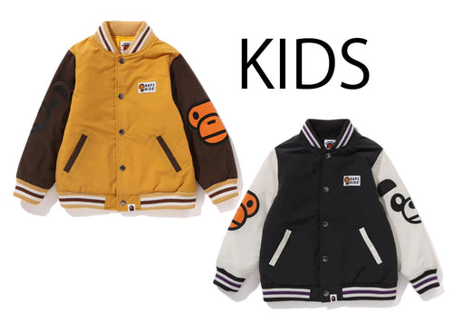 A BATHING APE BAPE KIDS APE HEAD CORDUROY PADDED JACKET