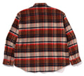 A BATHING APE BAPE CHECK FLANNEL SHIRT