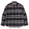 A BATHING APE BAPE CHECK FLANNEL SHIRT