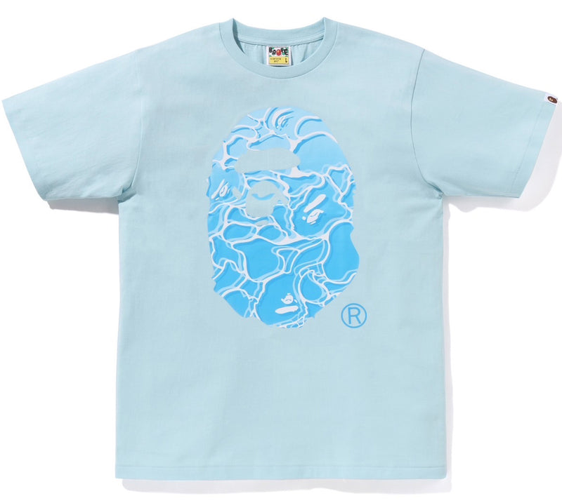 A BATHING APE ABC SEA SURFACE CAMO APE HEAD TEE