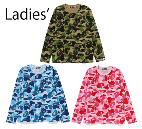 A BATHING APE Ladies' ABC CAMO L/S TEE