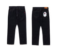 A BATHING APE STA APE HEAD REGULAR FIT DENIM PANTS