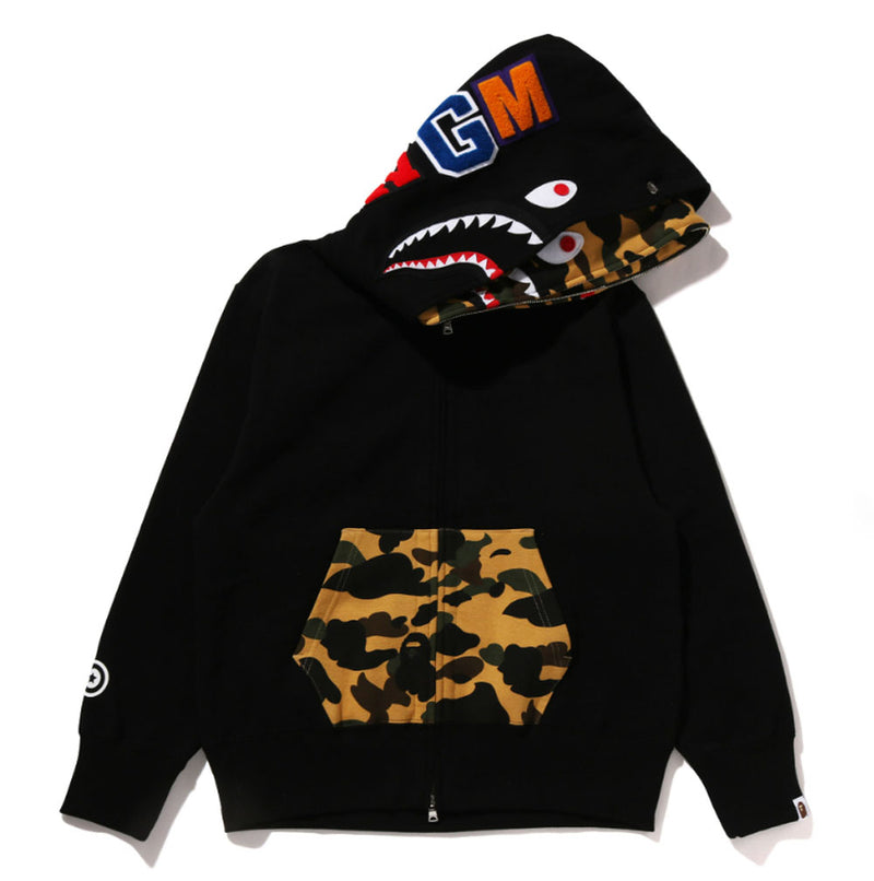 A BATHING APE Ladies' 1ST CAMO SHARK FULL ZIP HOODIE