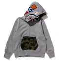 A BATHING APE Ladies' 1ST CAMO SHARK FULL ZIP HOODIE