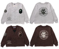 A BATHING APE COLLEGE BADGES SWEAT CARDIGAN