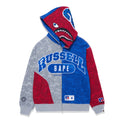 A BATHING APE BAPE x RUSSELL SHARK FULL ZIP HOODIE