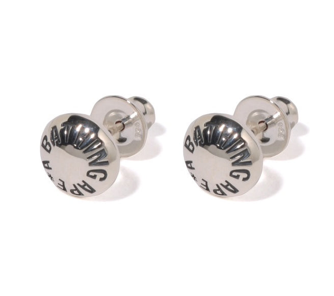 A BATHING APE A BATHING APE BUTTON EARRINGS Silver925