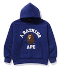 A BATHING APE COLLEGE PUFFY RELAXED FIT PULLOVER HOODIE