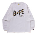 A BATHING APE 1ST CAMO BAPE STA L/S TEE