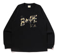 A BATHING APE 1ST CAMO BAPE STA L/S TEE