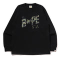 A BATHING APE 1ST CAMO BAPE STA L/S TEE