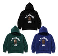 A BATHING APE COLLEGE PUFFY RELAXED FIT PULLOVER HOODIE