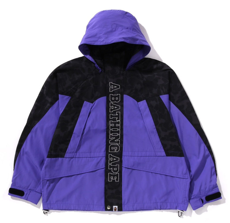 A BATHING APE CAMO PANEL SNOWBOARD JACKET