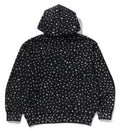 A BATHING APE STUDDED LOGO RELAXED FIT PULLOVER HOODIE