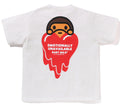 A BATHING APE BAPE x EU ( EMOTIONALY UNAVAILABLE ) BABY MILO TEE