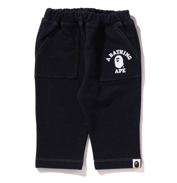 A BATHING APE BAPE KIDS COLLEGE BABY PANTS