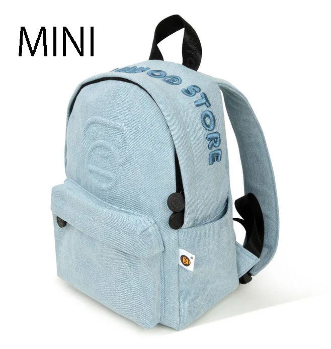 A BATHING APE BABY MILO STORE BABY MILO DENIM MINI BACKPACK