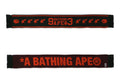 A BATHING APE JACQUARD BAPE LOGO LONG SCARF