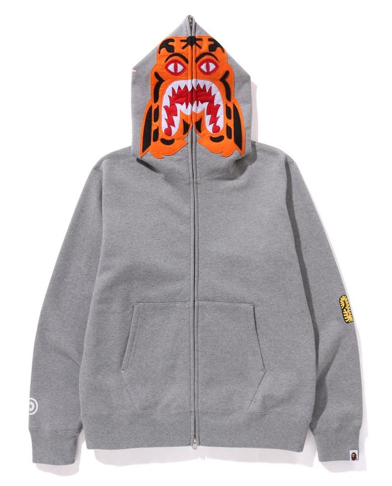 A BATHING APE TIGER FULL ZIP HOODIE