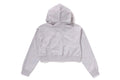 A BATHING APE Ladies' SOLID CAMO JACQUARD ONE POINT CROPPED ZIP HOODIE