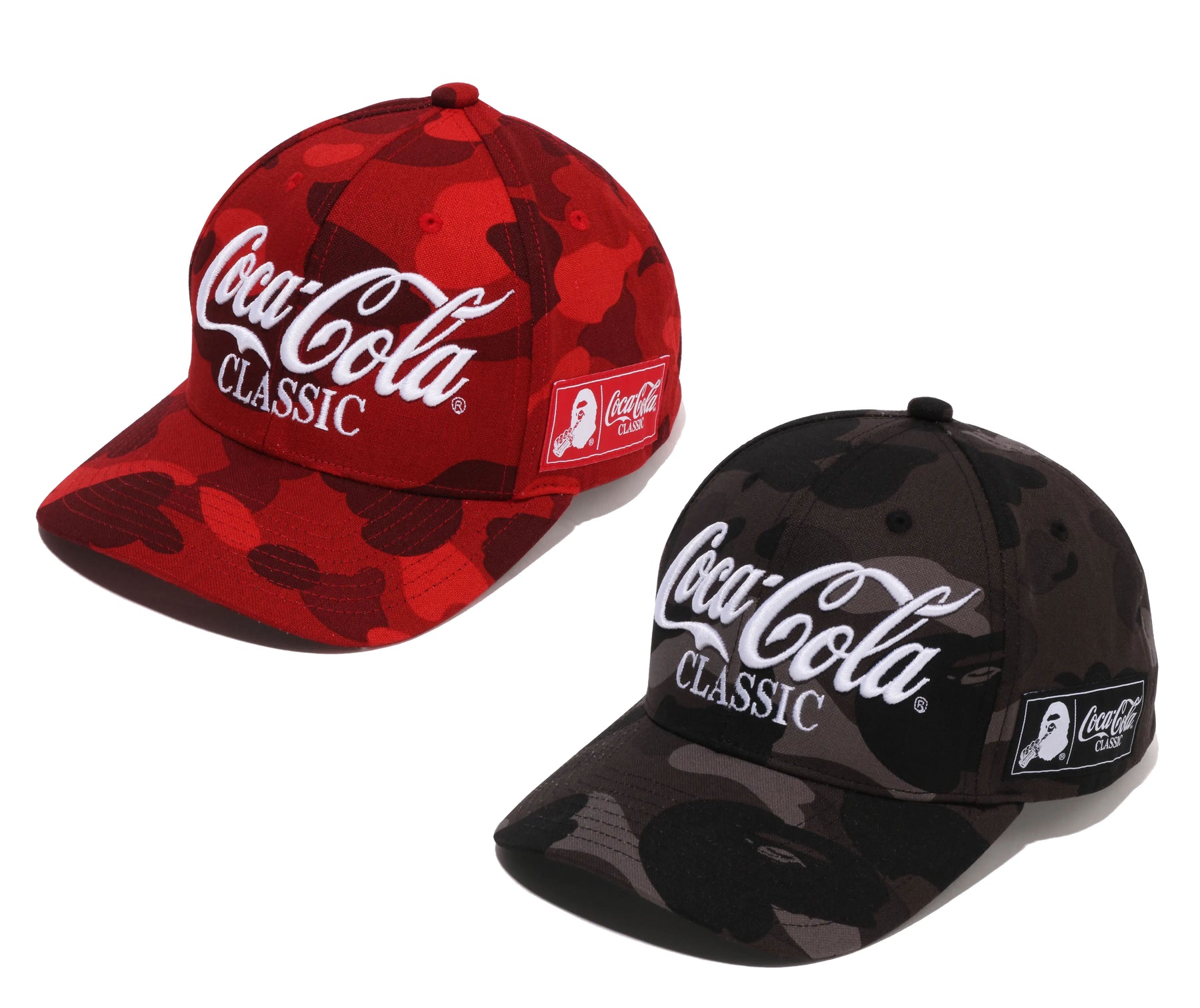 A BATHING APE BAPE x COCA-COLA COLOR CAMO SNAP BACK CAP