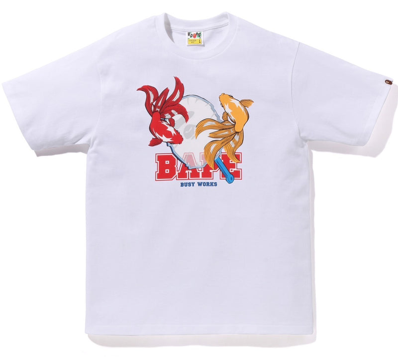 A BATHING APE GOLDFISH SCOOPING TEE