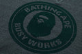 A BATHING APE OVER DYE BUSY WORK RELAXED FIT CREWNECK SWEAT SHIRT