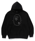 A BATHING APE STUDDED APE HEAD RELAXED FIT PULLOVER HOODIE