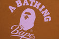 A BATHING APE CURSIVE COLLEGE LOGO RELAXED FIT TEE