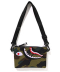 A BATHING APE BAPE KIDS 1ST CAMO SHARK MINI SHOULDER BAG