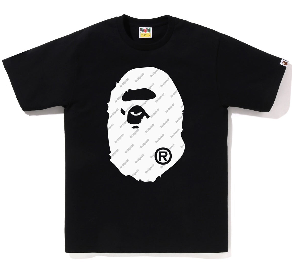 A BATHING APE BAPE HEXAGRAM BIG APE HEAD TEE – happyjagabee store