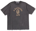 A BATHING APE OVERDYE COLLEGE RELAXED FIT TEE