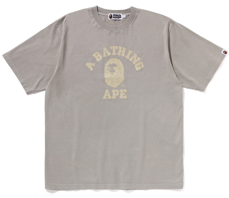 A BATHING APE OVERDYE COLLEGE RELAXED FIT TEE