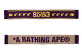 A BATHING APE JACQUARD BAPE LOGO LONG SCARF