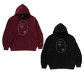 A BATHING APE STUDDED APE HEAD RELAXED FIT PULLOVER HOODIE