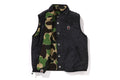 A BATHING APE BAPE KIDS ABC CAMO BOA RIPSTOP REVERSIBLE VEST