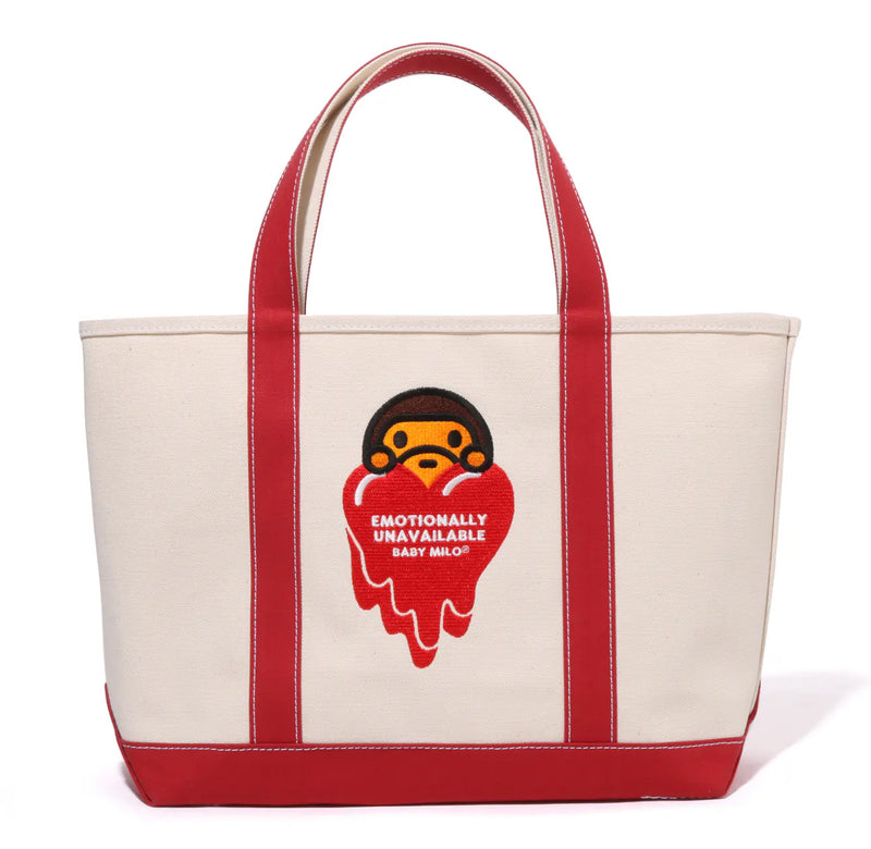 A BATHING APE BAPE x EU ( EMOTIONALY UNAVAILABLE )  BABY MILO TOTE BAG