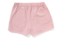 A BATHING APE Ladies' PIGMENT DYED ONE POINT SWEAT SHORTS