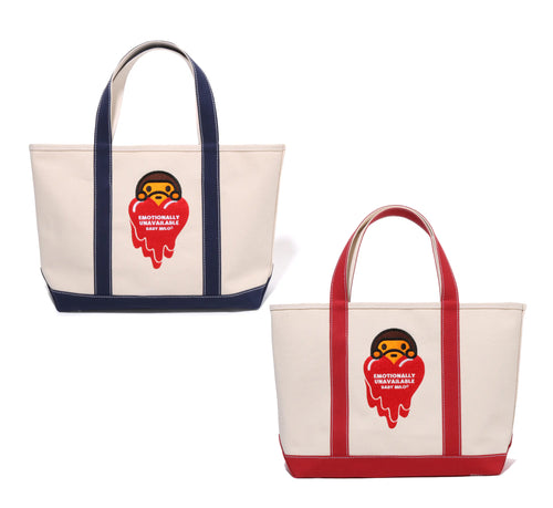 A BATHING APE BAPE x EU ( EMOTIONALY UNAVAILABLE )  BABY MILO TOTE BAG