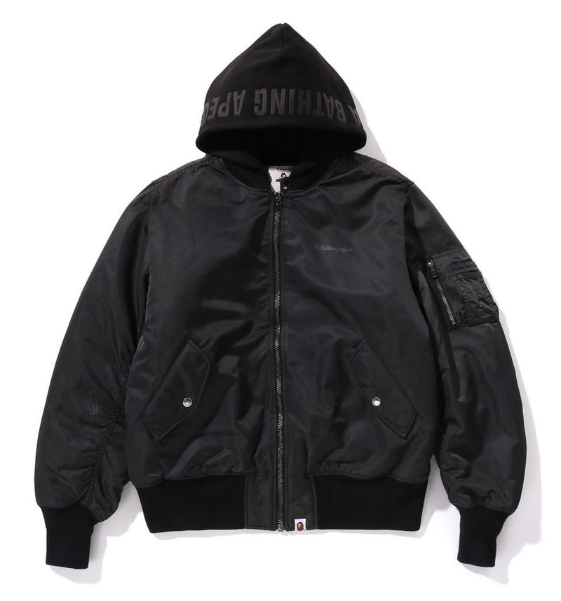 A BATHING APE NYLON MA-1 JACKET