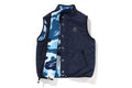 A BATHING APE BAPE KIDS ABC CAMO BOA RIPSTOP REVERSIBLE VEST