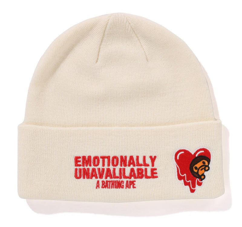 A BATHING APE BAPE x EU ( EMOTIONALY UNAVAILABLE ) BABY MILO KNIT CAP