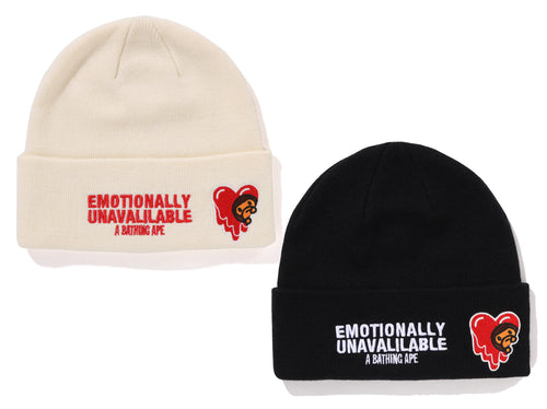 A BATHING APE BAPE x EU ( EMOTIONALY UNAVAILABLE ) BABY MILO KNIT CAP