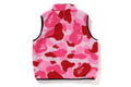 A BATHING APE BAPE KIDS ABC CAMO BOA RIPSTOP REVERSIBLE VEST