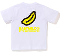 A BATHING APE BAPE KIDS BACK BANANA ONE POINT TEE