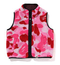 A BATHING APE BAPE KIDS ABC CAMO BOA RIPSTOP REVERSIBLE VEST