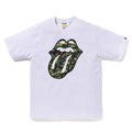 A BATHING APE BAPE x THE ROLLING STONES APE CAMO TONGUE TEE