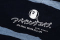 A BATHING APE INDIGO DISCHARGE PRINT RELAXED FIT TEE